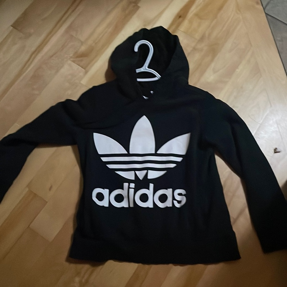 Adidas logo hoodie. Worn twice. Size small